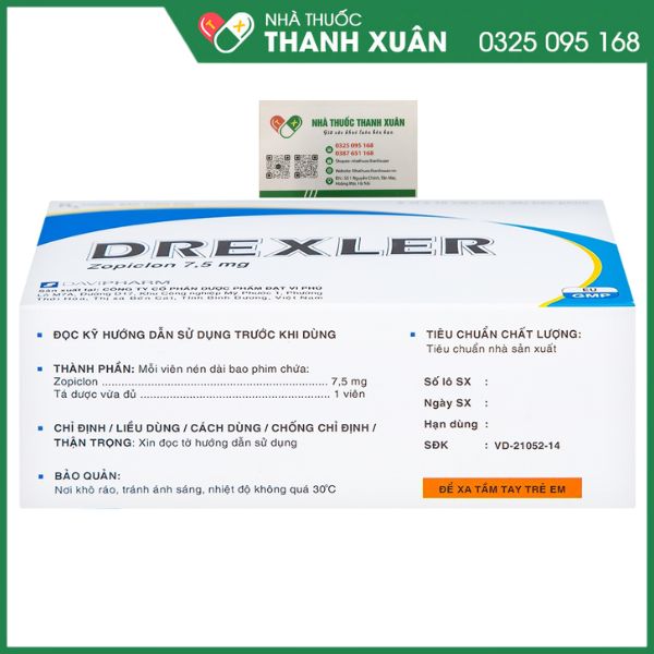 Drexler - Điều trị ngắn hạn chứng mất ngủ